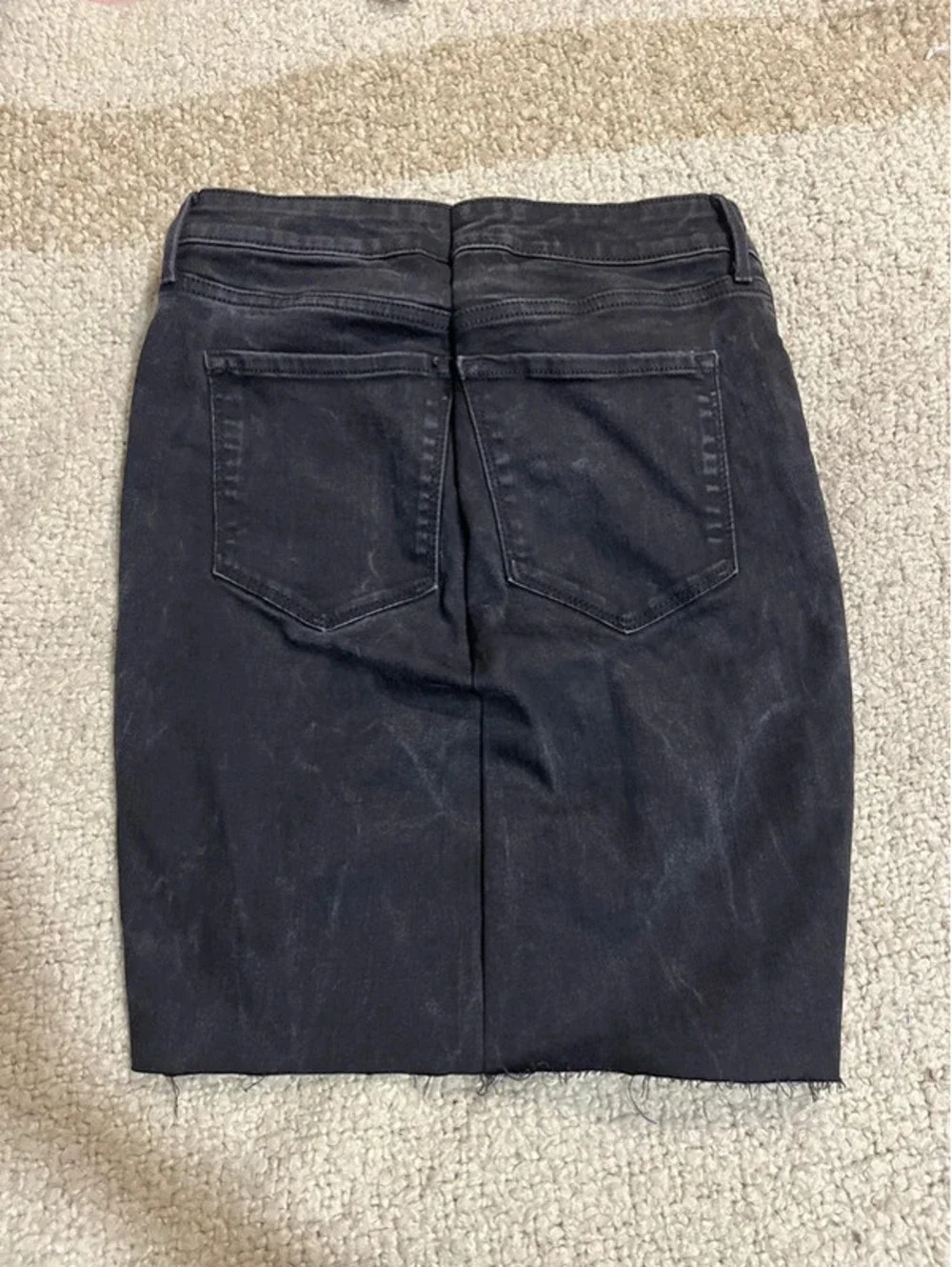 Girls size 12 Black jeaned skirt denim